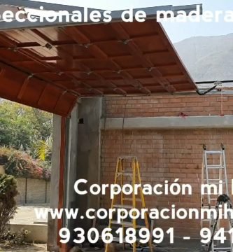 puertas seccionales de madera